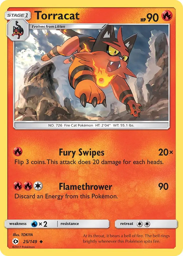 Torracat (25/149) [Sun & Moon: Base Set] Pokémon