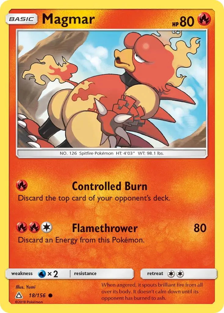 Magmar (18/156) [Sun & Moon: Ultra Prism] Pokémon