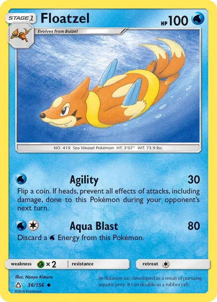 Floatzel (36/156) [Sun & Moon: Ultra Prism] Pokémon