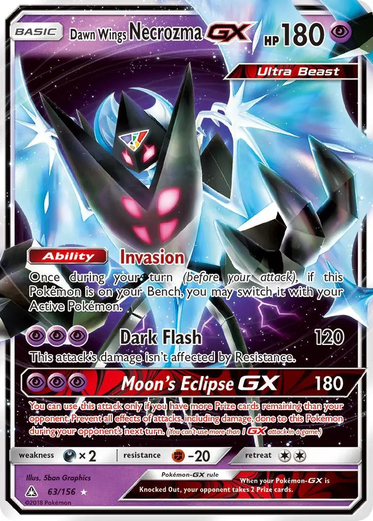 Dawn Wings Necrozma GX (63/156) [Sun & Moon: Ultra Prism] Pokémon
