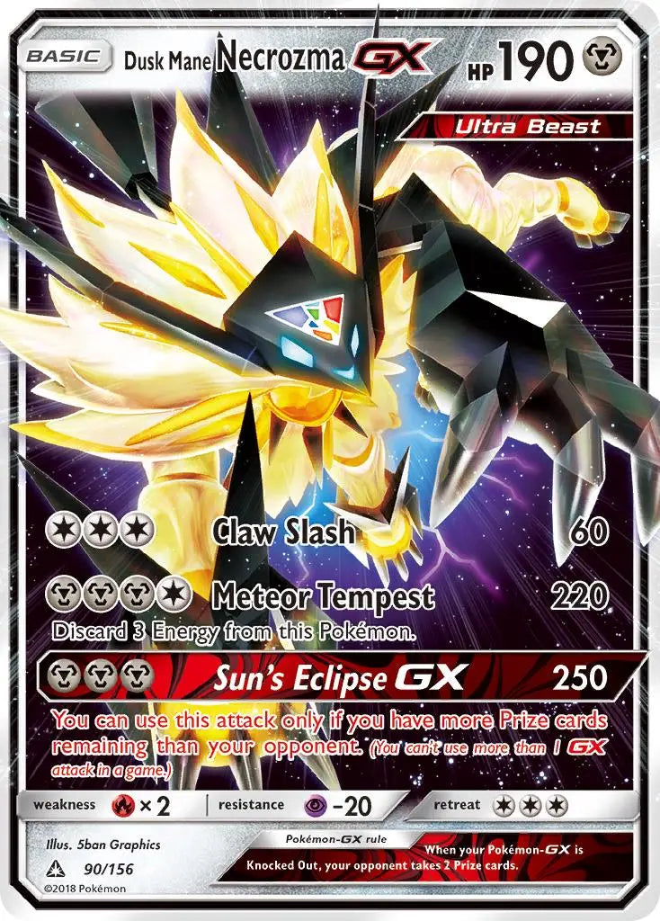 Dusk Mane Necrozma GX (90/156) [Sun & Moon: Ultra Prism] Pokémon
