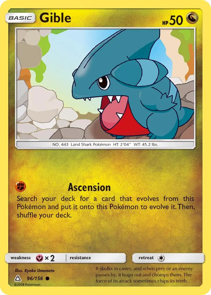 Gible (96/156) [Sun & Moon: Ultra Prism] Pokémon