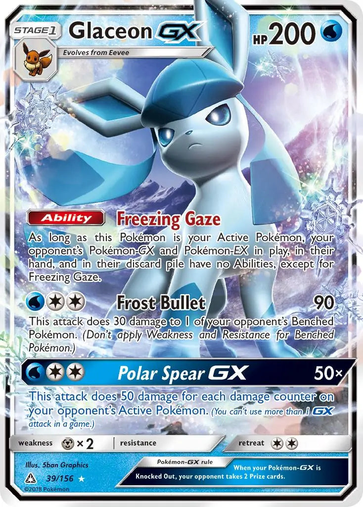 Glaceon GX (39/156) [Sun & Moon: Ultra Prism] Pokémon