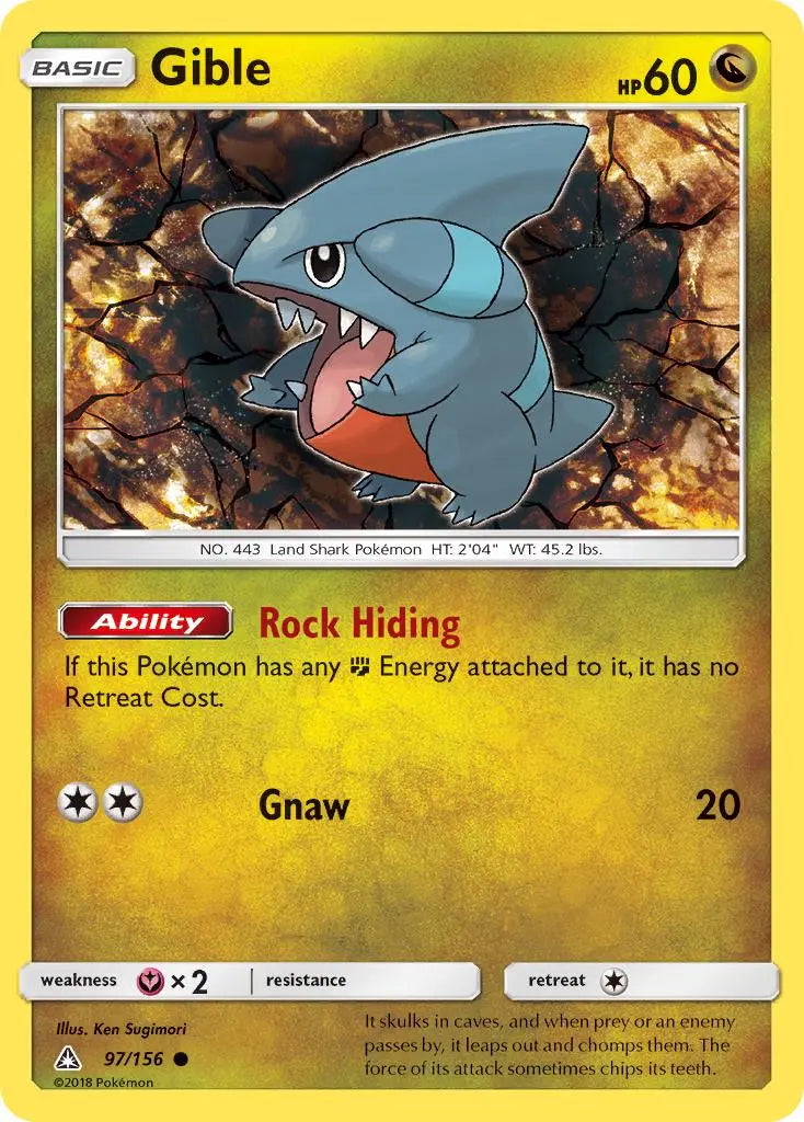 Gible (97/156) [Sun & Moon: Ultra Prism] Pokémon