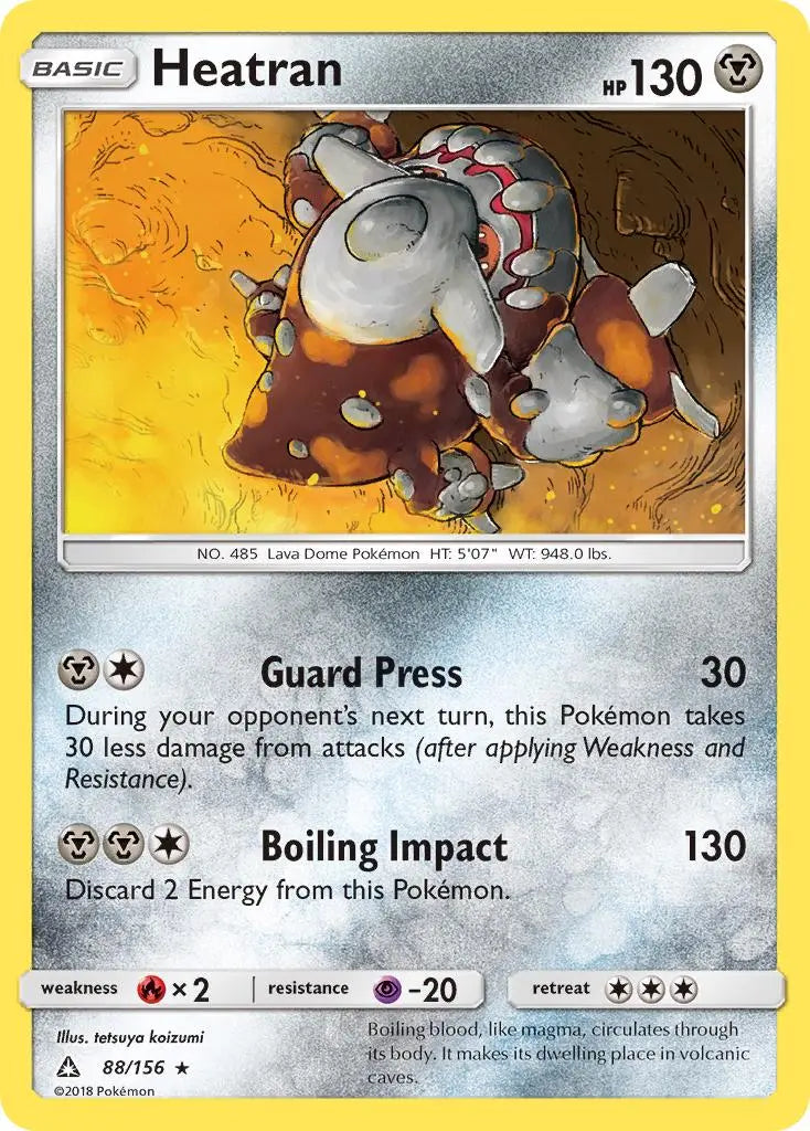 Heatran (88/156) [Sun & Moon: Ultra Prism] Pokémon