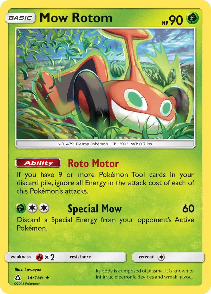 Mow Rotom (14/156) [Sun & Moon: Ultra Prism] Pokémon