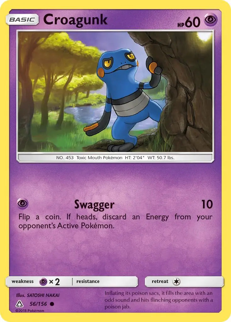 Croagunk (56/156) [Sun & Moon: Ultra Prism] Pokémon