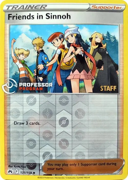 Friends in Sinnoh (131/159) (2023 Staff) [Professor Program Promos] Pokémon