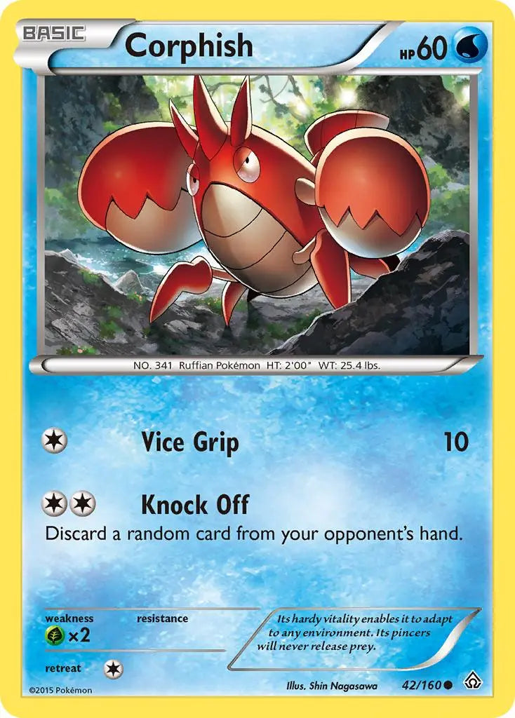 Corphish (42/160) [XY: Primal Clash] Pokémon