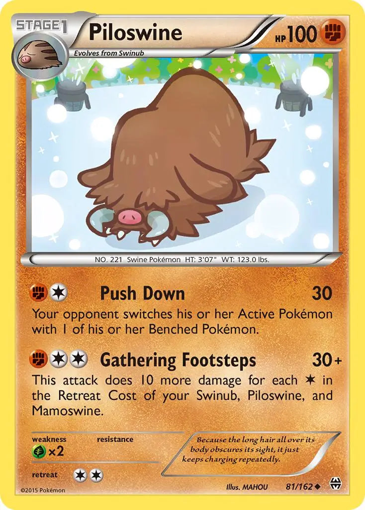 Piloswine (81/162) [XY: BREAKthrough] Pokémon