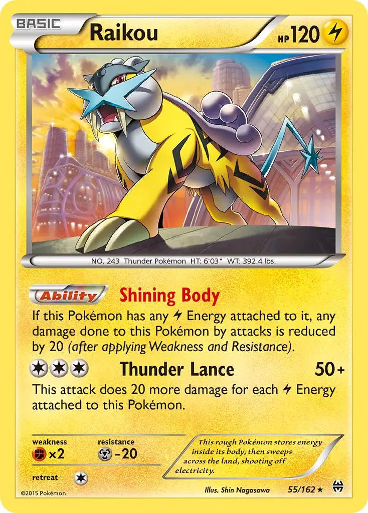 Raikou (55/162) [XY: BREAKthrough] Pokémon