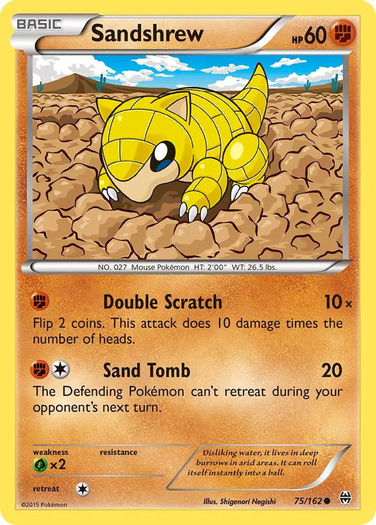 Sandshrew (75/162) [XY: BREAKthrough] Pokémon