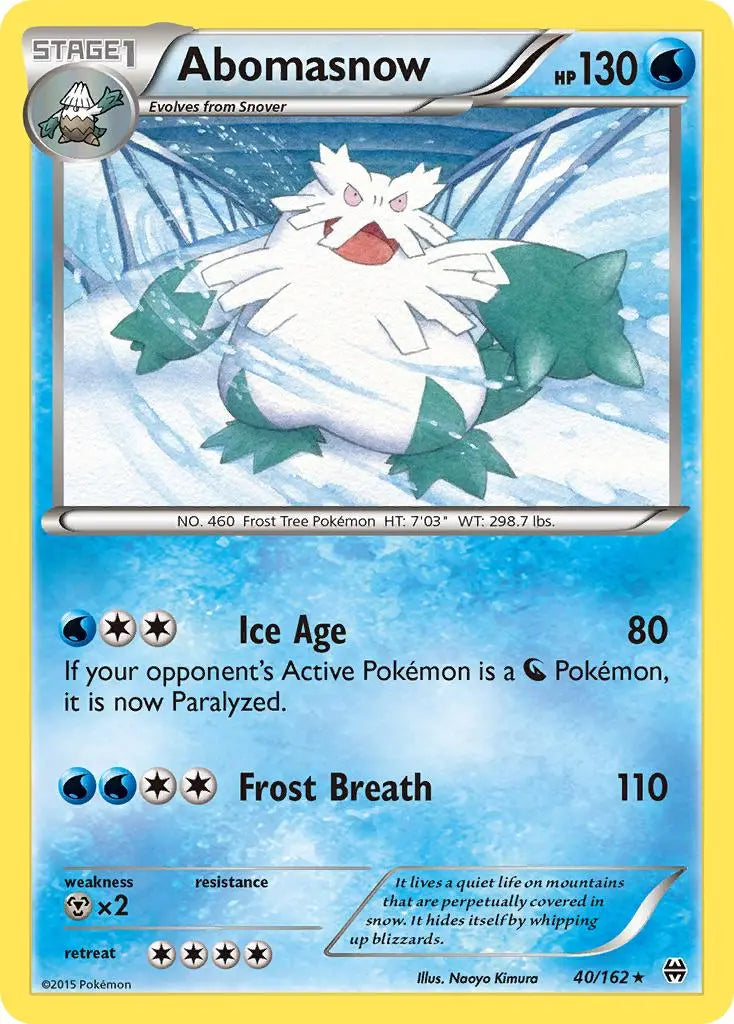 Abomasnow (40/162) [XY: BREAKthrough] Pokémon