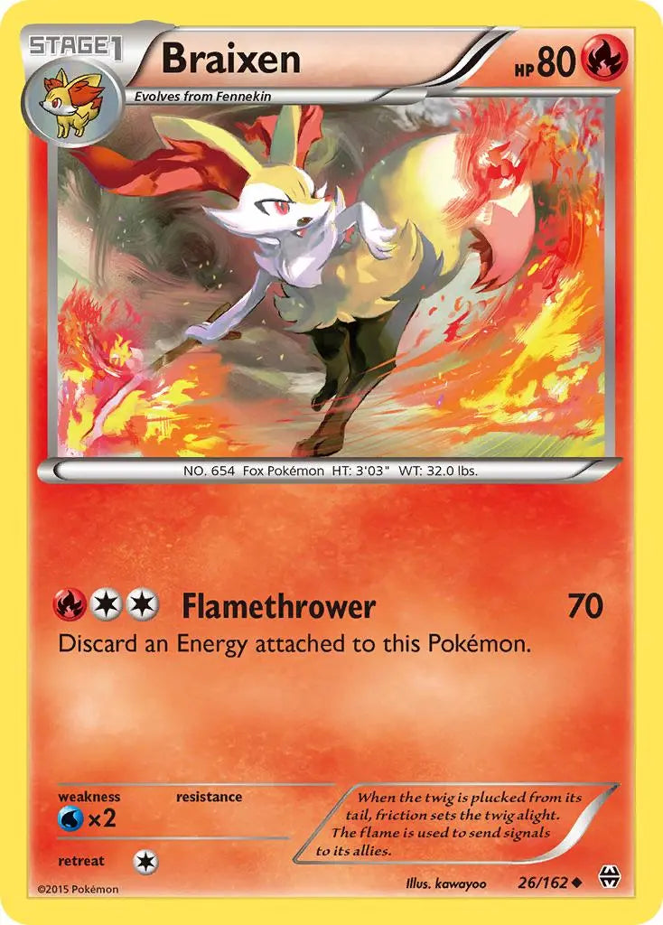 Braixen (26/162) [XY: BREAKthrough] Pokémon