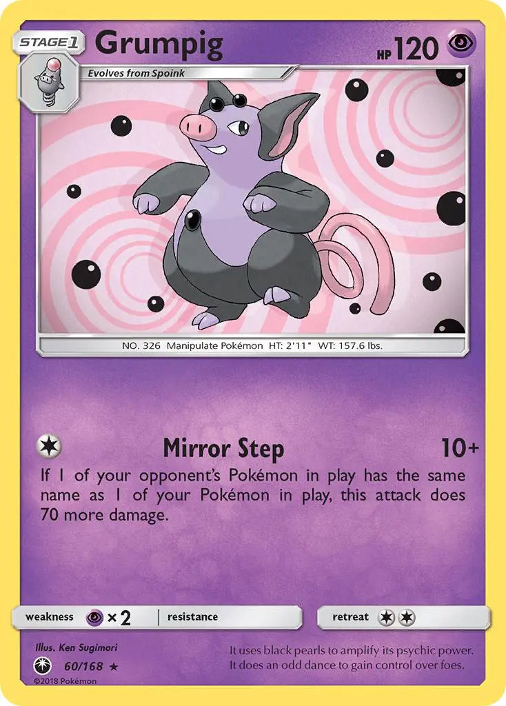 Grumpig (60/168) [Sun & Moon: Celestial Storm] Pokémon