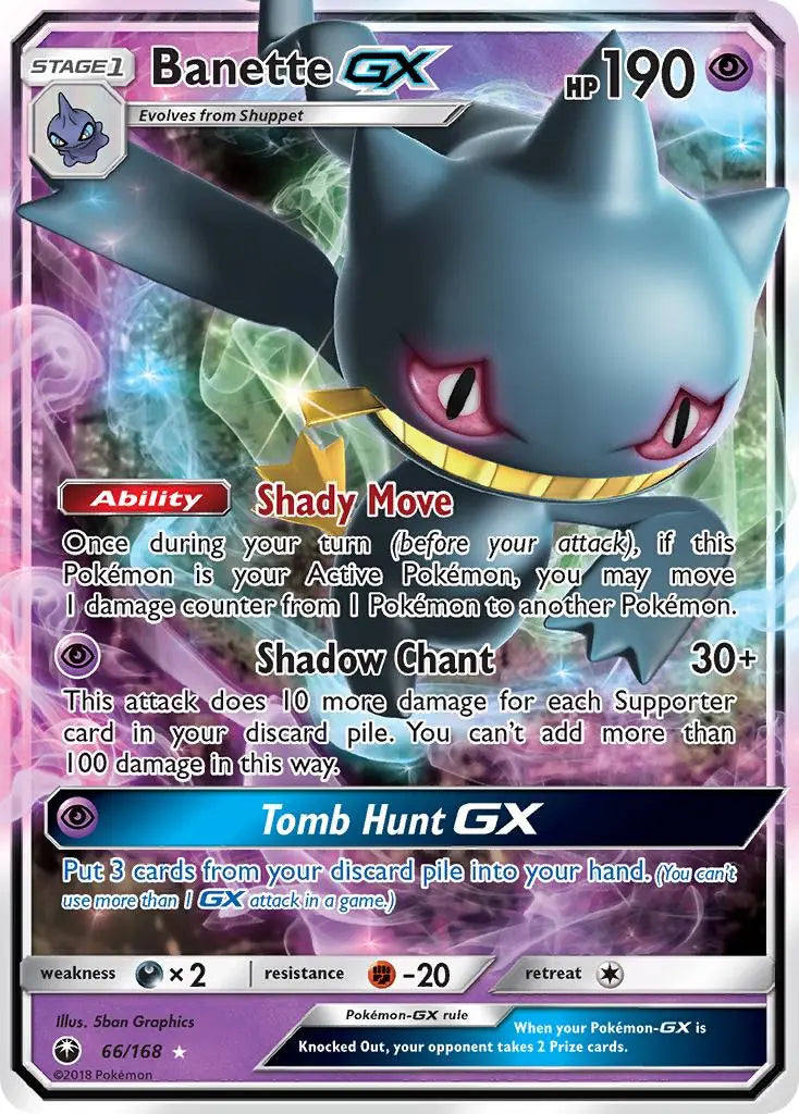Banette GX (66/168) [Sun & Moon: Celestial Storm] Pokémon