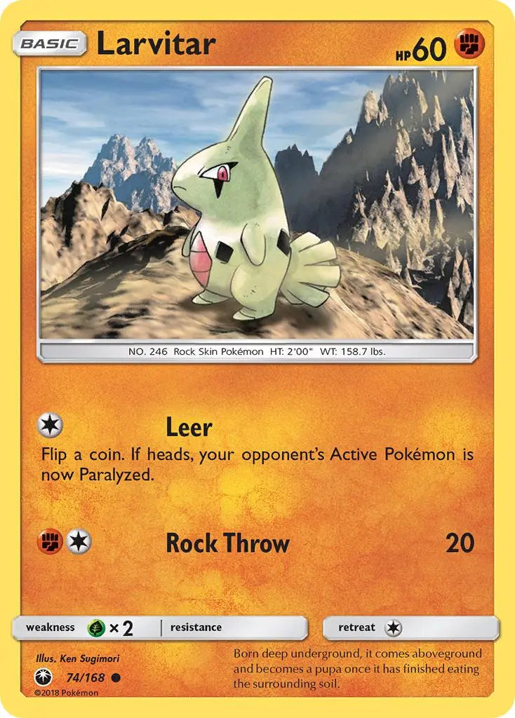 Larvitar (74/168) [Sun & Moon: Celestial Storm] Pokémon