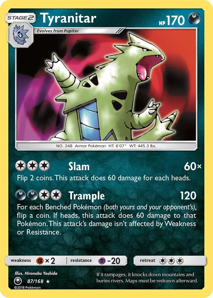 Tyranitar (87/168) [Sun & Moon: Celestial Storm] Pokémon