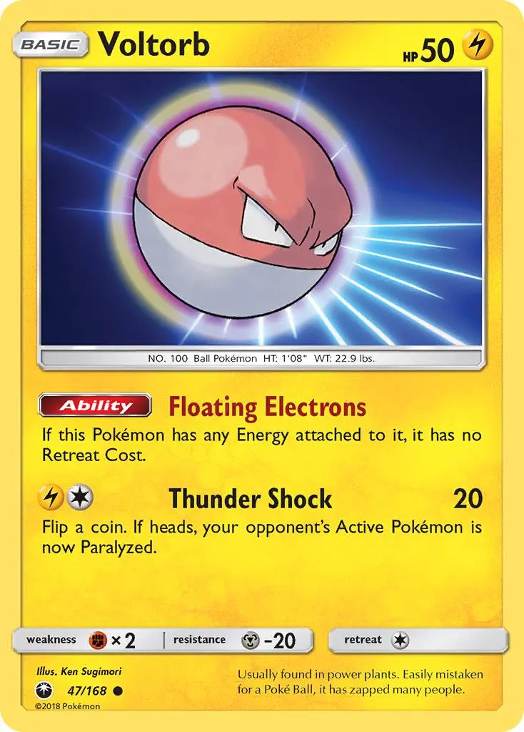 Voltorb (47/168) [Sun & Moon: Celestial Storm] Pokémon