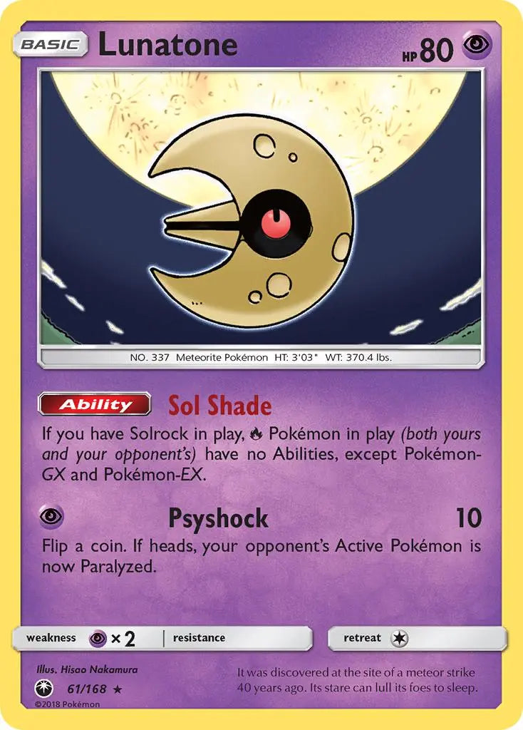 Lunatone (61/168) [Sun & Moon: Celestial Storm] Pokémon