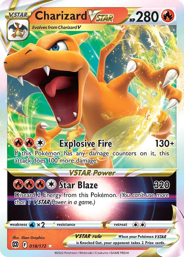 Charizard VSTAR (018/172) (Jumbo Card) [Sword & Shield: Brilliant Stars] Pokémon