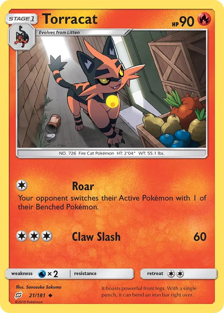 Torracat (21/181) [Sun & Moon: Team Up] Pokémon