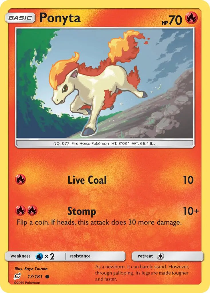 Ponyta (17/181) [Sun & Moon: Team Up] Pokémon