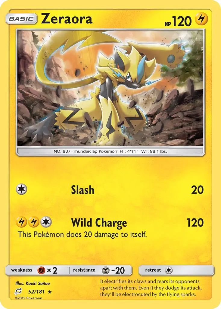 Zeraora (52/181) [Sun & Moon: Team Up] Pokémon