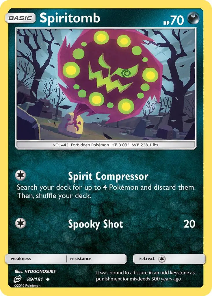Spiritomb (89/181) [Sun & Moon: Team Up] Pokémon