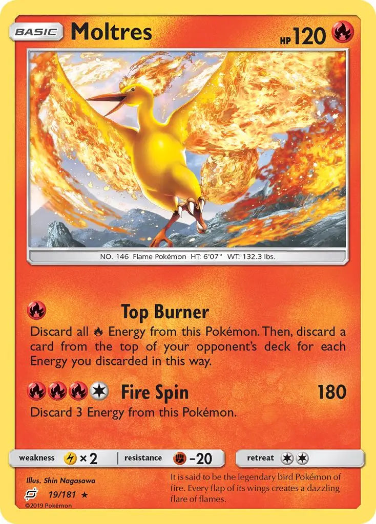 Moltres (19/181) [Sun & Moon: Team Up] Pokémon
