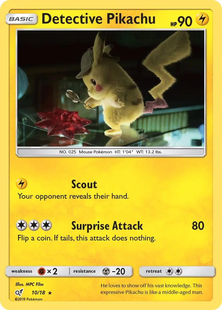 Detective Pikachu (10/18) [Sun & Moon: Detective Pikachu] Pokémon