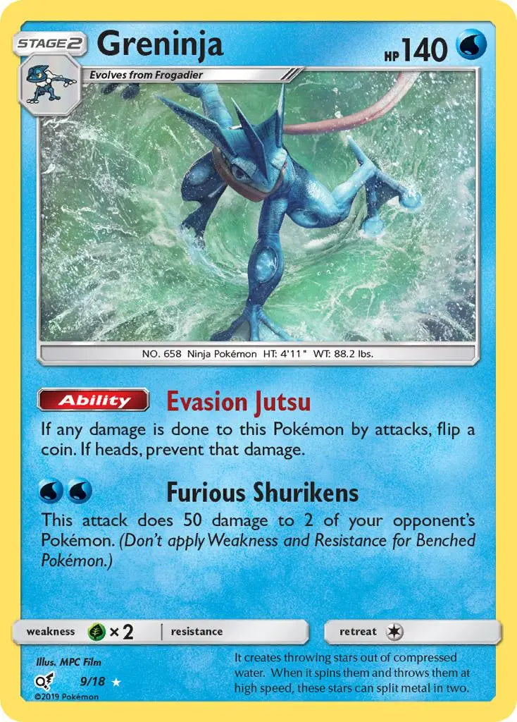 Greninja (9/18) [Sun & Moon: Detective Pikachu] Pokémon