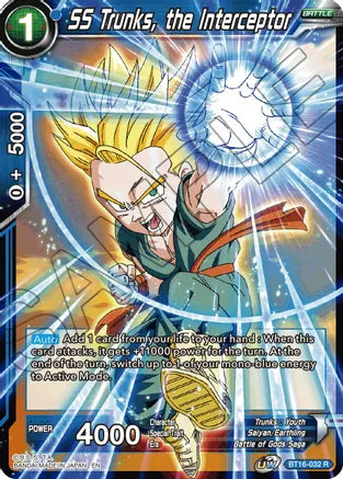 SS Trunks, the Interceptor (BT16-032) [Realm of the Gods] Dragon Ball Super