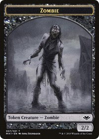 Zombie // Golem Double-Sided Token [Modern Horizons Tokens] Magic: The Gathering