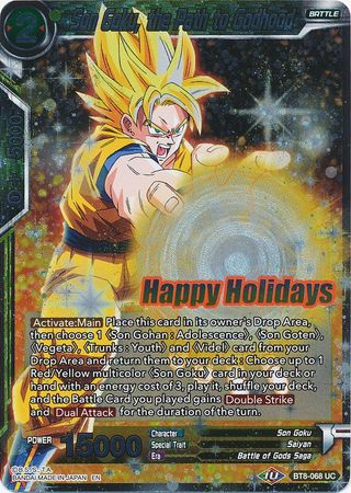 Son Goku, the Path to Godhood (Gift Box 2019) (BT8-068) [Promotion Cards] Dragon Ball Super