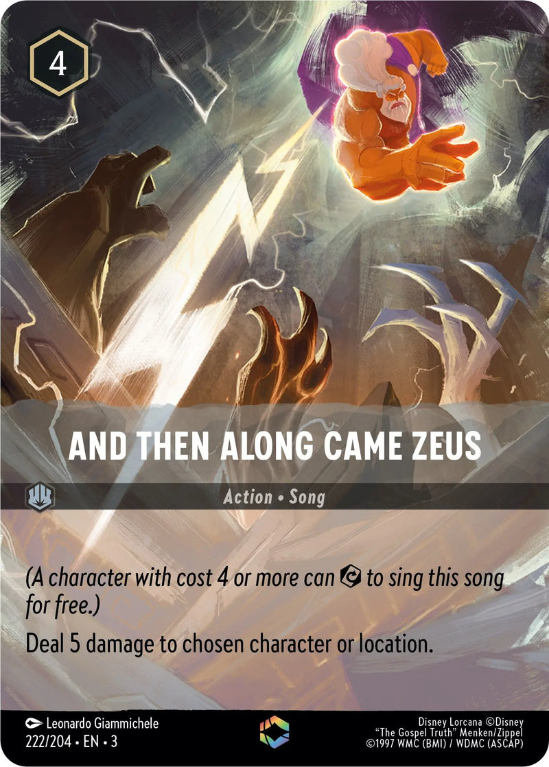 And Then Along Came Zeus (Alternate Art) (222/204) [Into the Inklands] Disney