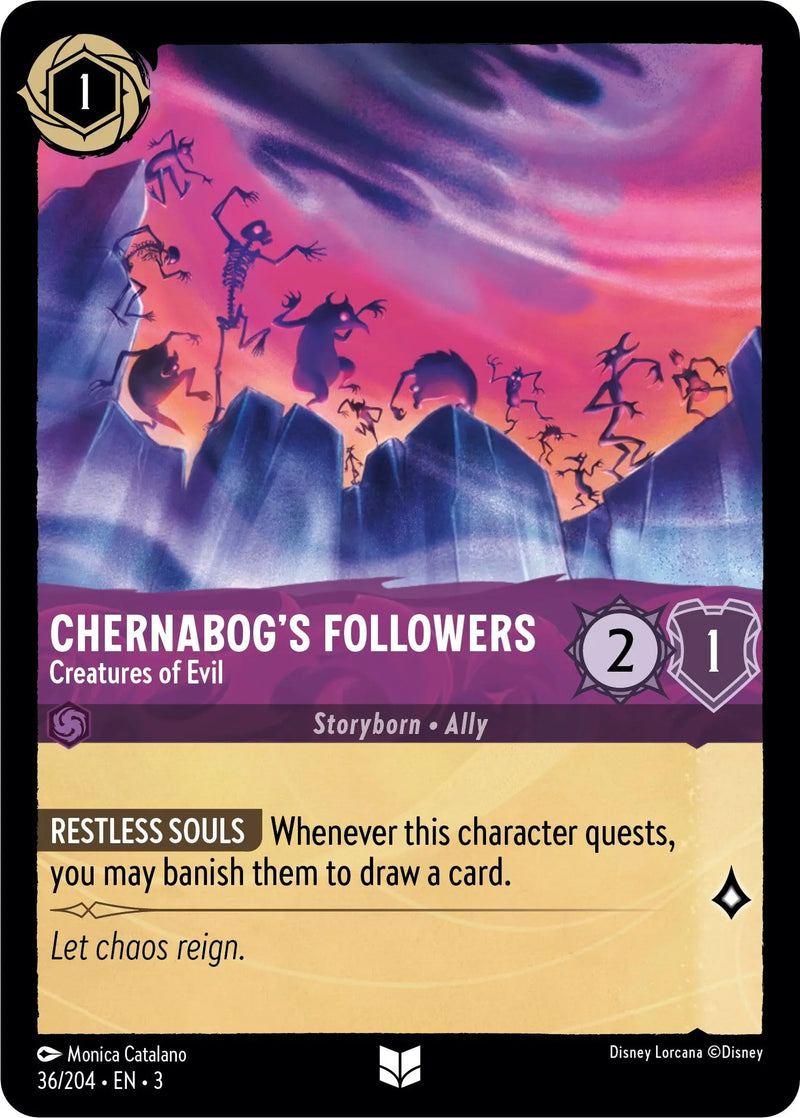 Chernabog's Followers - Creatures of Evil (36/204) [Into the Inklands] Disney