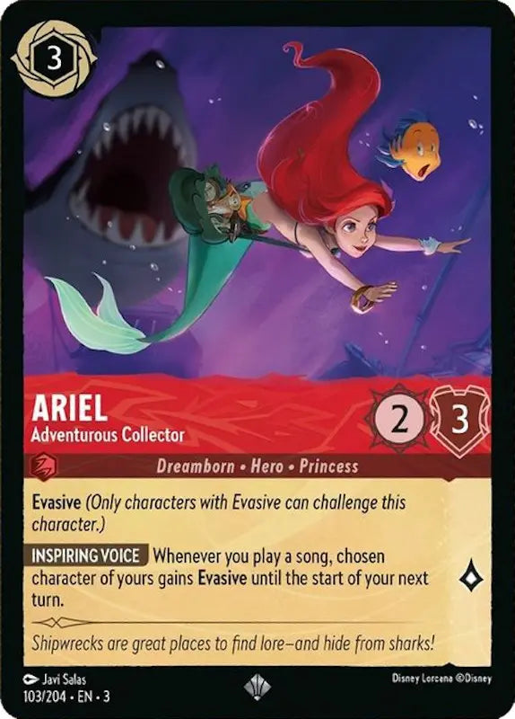 Ariel - Adventurous Collector (103/204) [Into the Inklands] Disney