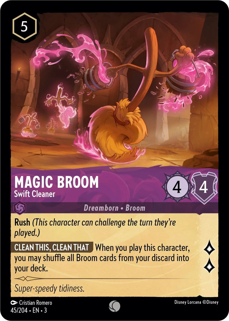 Magic Broom - Swift Cleaner (45//204) [Into the Inklands] Disney