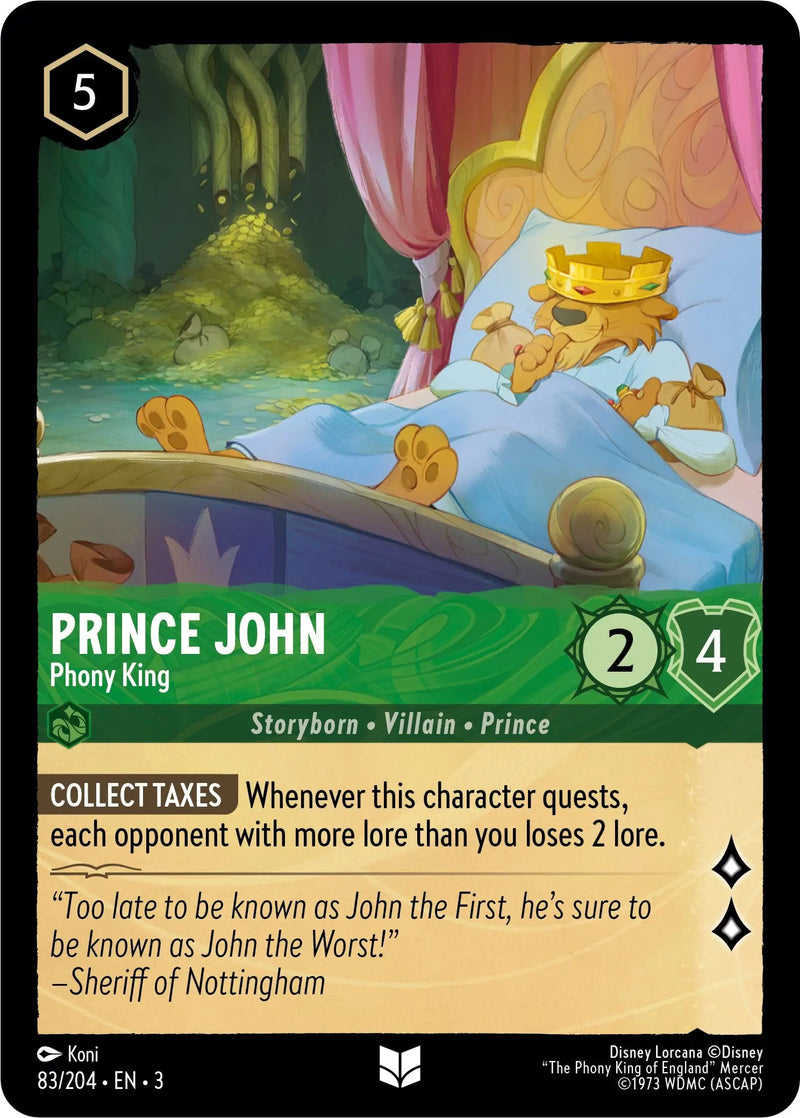 Prince John - Phony King (83//204) [Into the Inklands] Disney