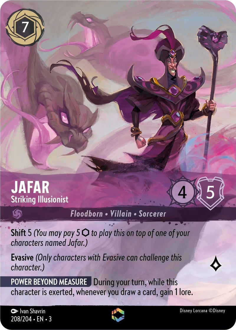 Jafar - Striking Illusionist (Alternate Art) (208/204) [Into the Inklands] Disney