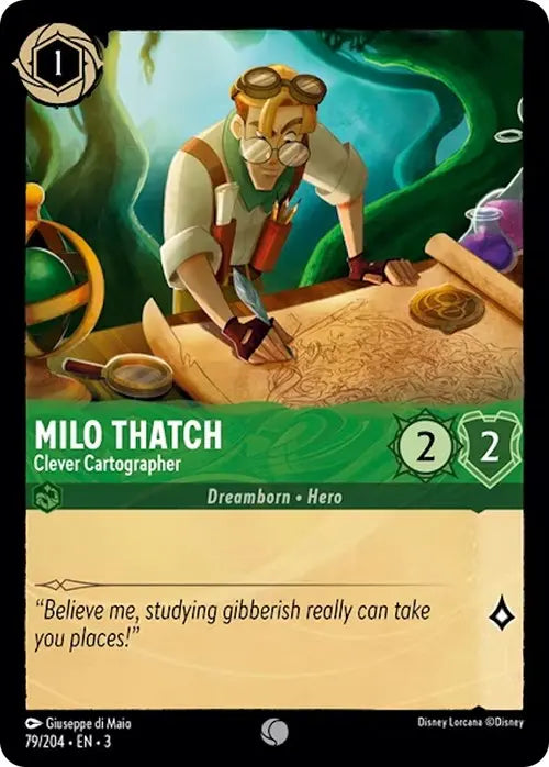 Milo Thatch - Clever Cartographer (79/204) [Into the Inklands] Disney