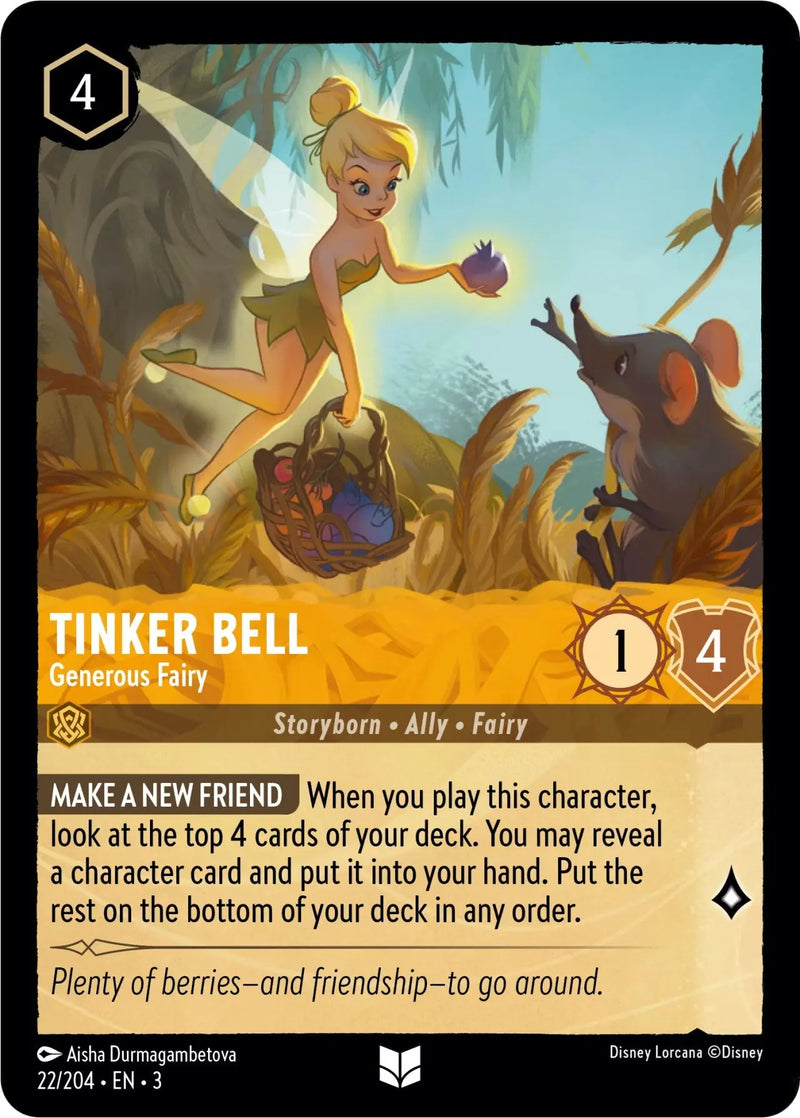 Tinker Bell - Generous Fairy (22/204) [Into the Inklands] Disney