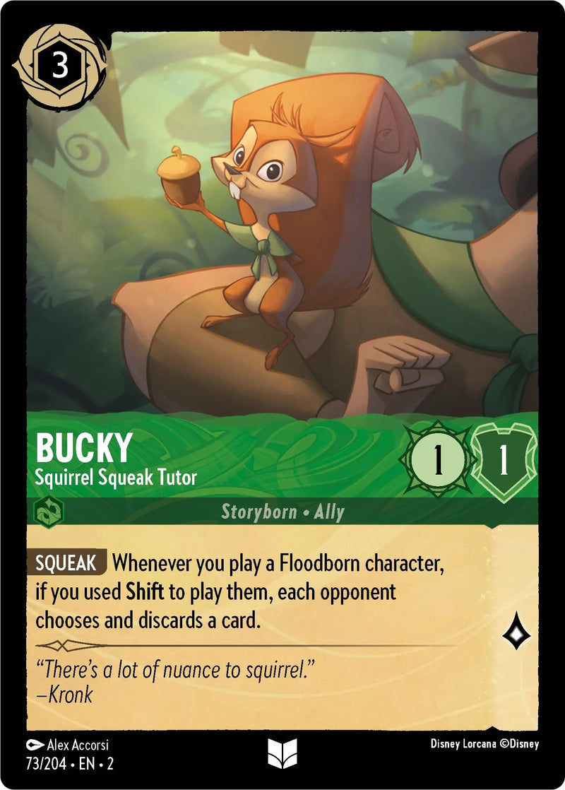 Bucky - Squirrel Squeak Tutor (Errata Version) (73/204) [Rise of the Floodborn] Disney