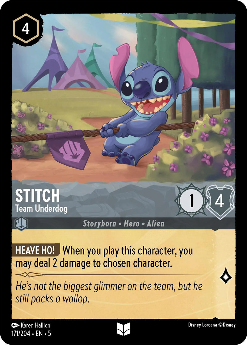 Stitch - Team Underdog (171/204) [Shimmering Skies] Disney