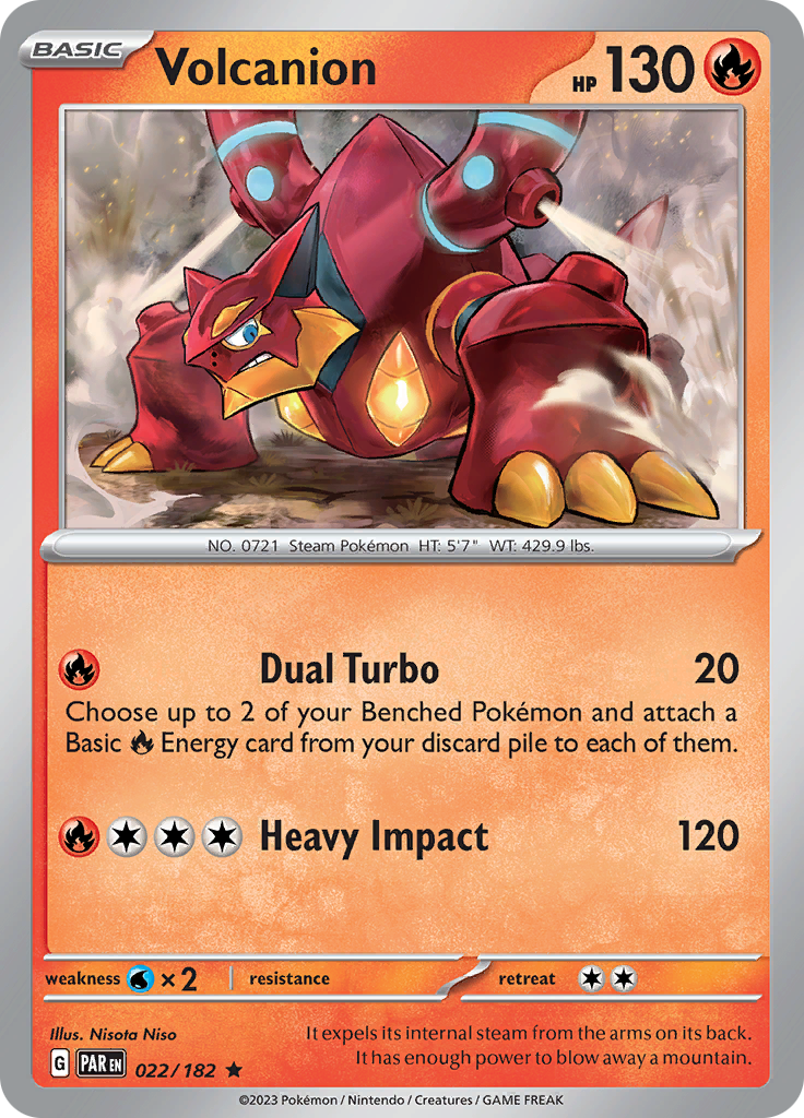 Volcanion (022/182) [Scarlet & Violet: Paradox Rift] Pokémon