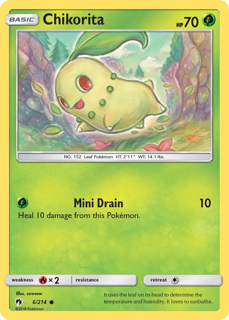 Chikorita (6/214) [Sun & Moon: Lost Thunder] Pokémon