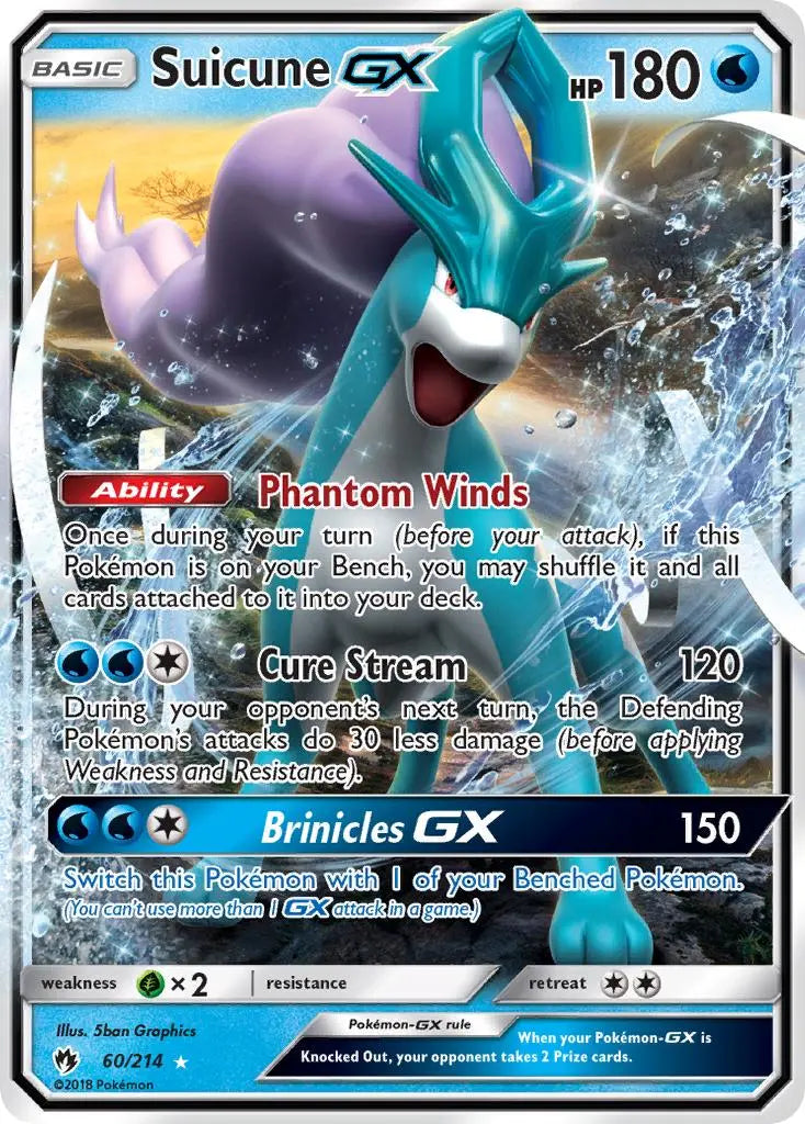 Suicune GX (60/214) [Sun & Moon: Lost Thunder] Pokémon