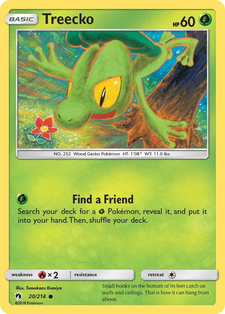 Treecko (20/214) [Sun & Moon: Lost Thunder] Pokémon