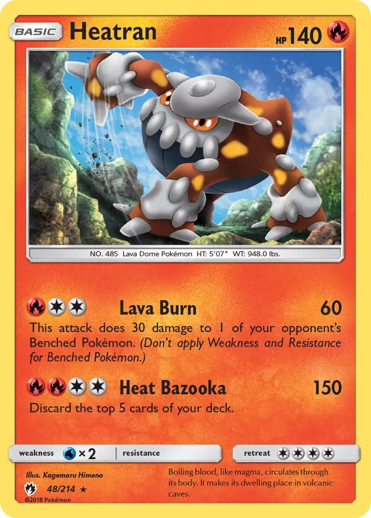 Heatran (48/214) [Sun & Moon: Lost Thunder] Pokémon